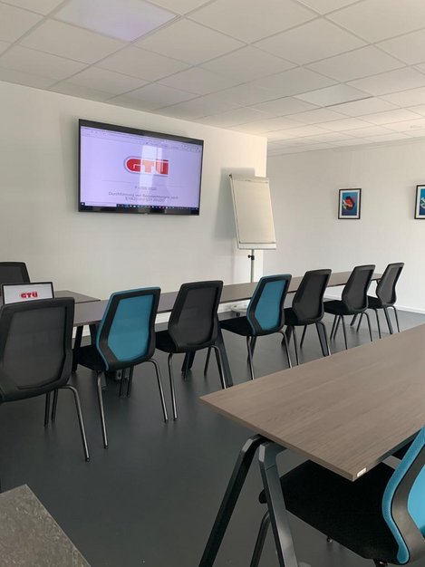 Der Seminarraum der Prüfstelle Volsbach.